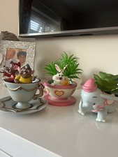 Three Disney Ornaments Dumbo Mice From Cinderella And White Mice