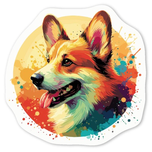 Welsh corgi decal stickers - decal,