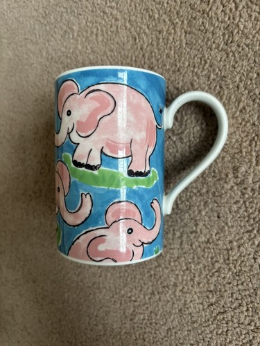 Dunoon pink elephants mug by - ,