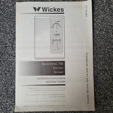 Wicks Aqua Tronic 700 Manual