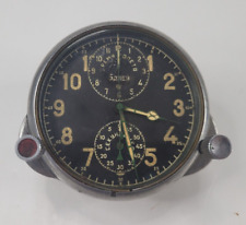 AchH 1 McHz USSR Soviet Military Aircraft 5 days Cockpit Clock Rare Vintage