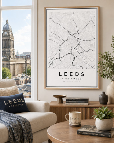 Leeds city map - leeds,