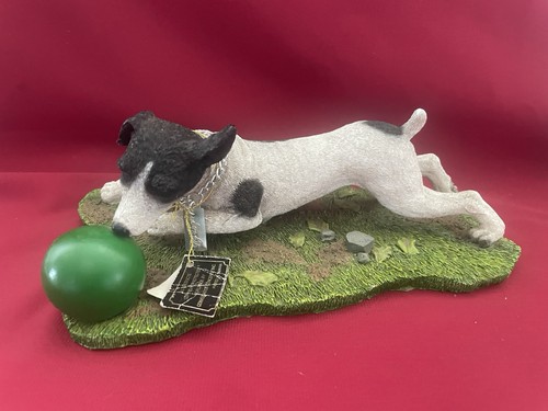Black and white jack russell - black,
