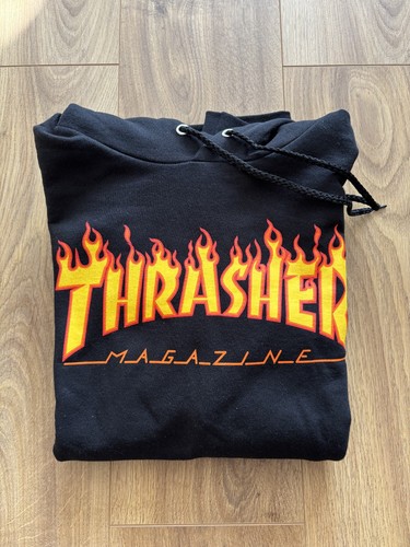 Thrasher flame logo pullover - logo,