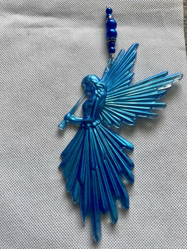 Blue angel resin - resin, suncatcher