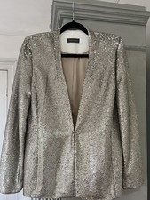 Mint Velvet Soft Gold Sequin