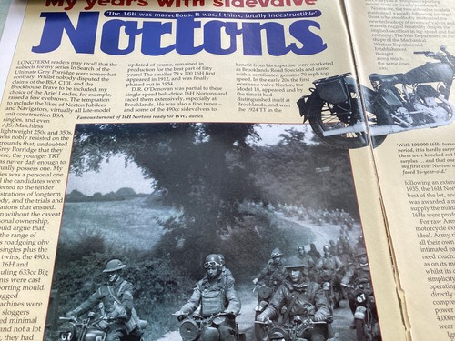 Norton 16h motorcycle article - 16h,