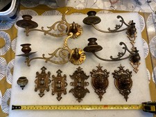 ANTIQUE PIANO SCONCES CANDLE