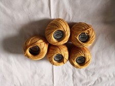 TWILLEY'S LYSCORDET Knit and Crochet Cotton (5 x 25 gm) in Spun Gold