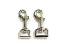 25mm 20mm Heavy Duty Trigger Hooks/Clips Swivel Nickel Plated Webbing Dog Leads 