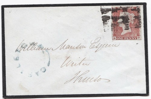 1847 mourning cover - to, william