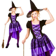 Ladies Glamorous Purple Witch