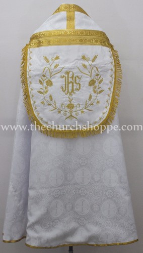 New white cope vestment - new,