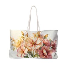 Peach watercolor floral - peach,