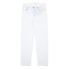 LEVI'S 504 Mens Jeans White