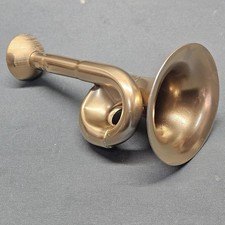 Golden Metal Stethoscope Ear Trumpet Hearing Pipe Sound Processor 13 CM
