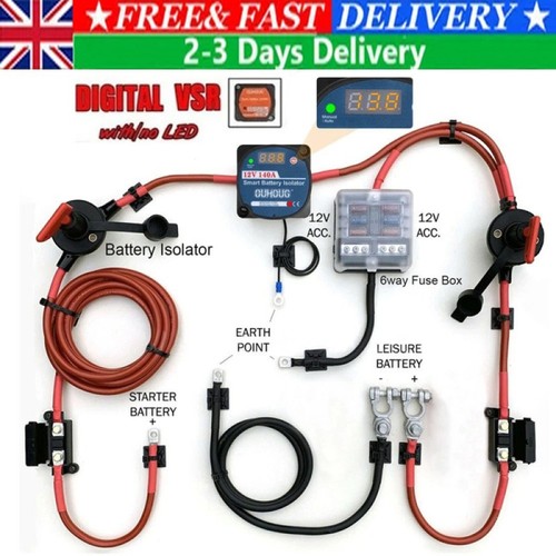Split charge relay kit starter - relay,