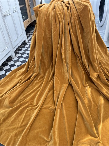 Vintage cotton velvet curtain - vintage,