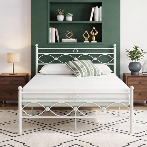 Metal bed frame king - bed, size