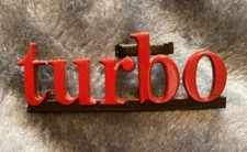 Lancia Delta ‘turbo’ Grill Badge Red