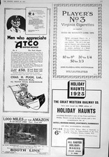 Antique Print 1925 Atco Mower