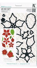 Xcut A5 Die Set Poinsettia Flower 12 Dies DoCrafts XCU 503911 Cardmaking Craft