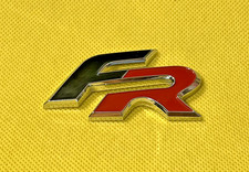 SEAT FR - VINTAGE  CAR BADGES / EMBLEMS (5F0853670) - REQUIRES ADHESIVE TO REAR