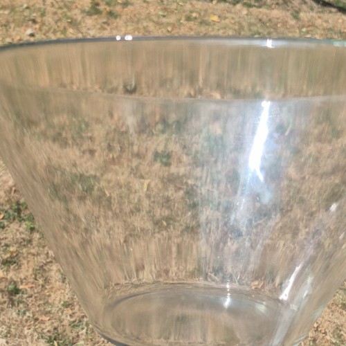 Clear glass dessert bowl large - clear,