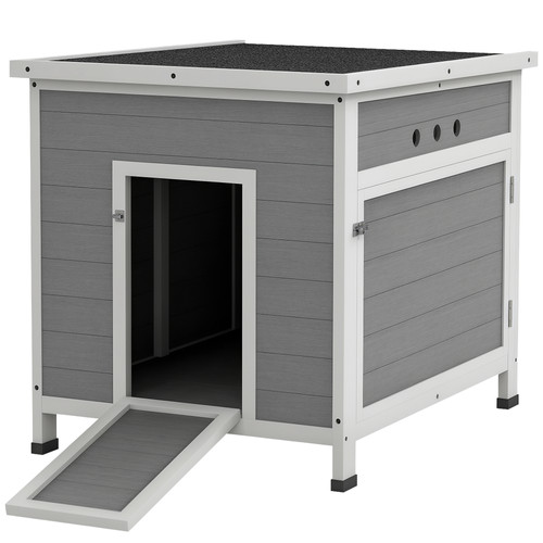Pawhut wooden duck house - pawhut,