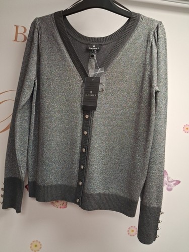 Marble grey lurex knit - lurex,