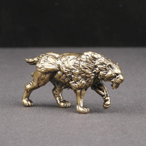 Mini tiger statue miniature - statue,