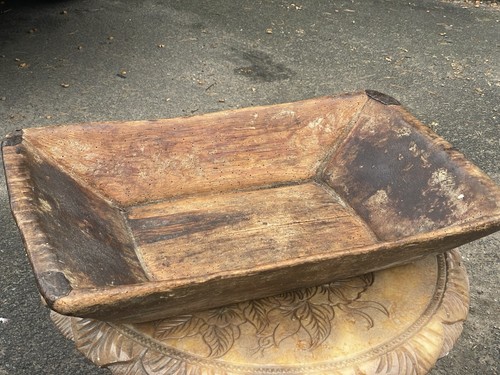Antique hand carved dough - carved,