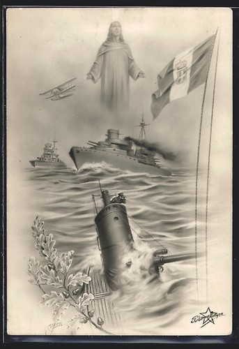 German artist postcard - artist,