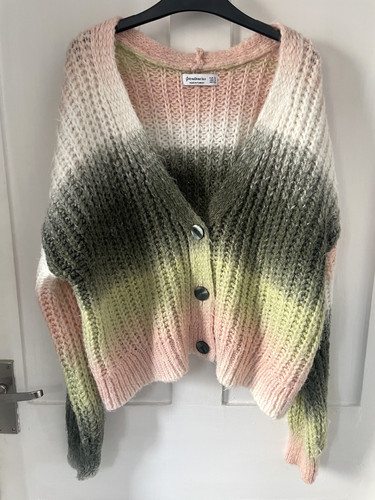 Chunky knit ombre cardigan - chunky,