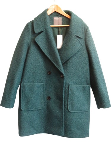 Papaya boucle coat green - -,