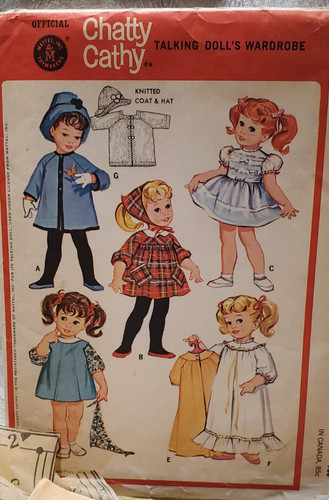 Vintage mccall 7181 doll - vintage, 20"