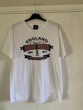 Official England Cricket Ashes Series 2010/11 Winners Large White Cotton GC