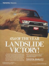1989 Toyota 4x4 Xtracab SR5 Pickup Truck vintage Print Ad Advertisement