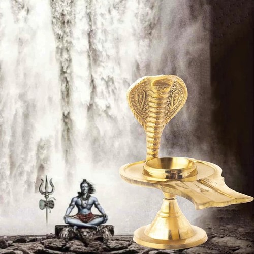 Brass yoni holder - holder, shaligram
