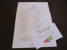 DERBY COUNTY  v  GRIMSBY TOWN  2022/23  PAPA JOHNS TROPHY   AUGUST 30th S/SHEET