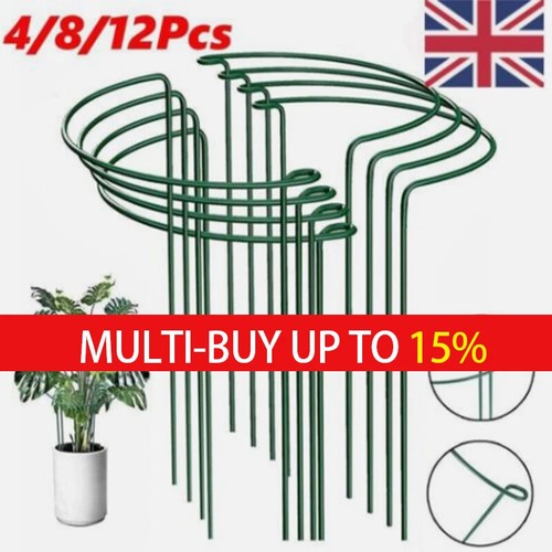 16pc round metal plant - metal,