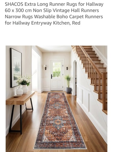 Shacos extra long runner rugs - shacos,