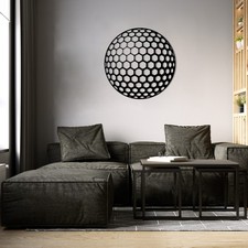 Honeycomb Sphere Metal Wall