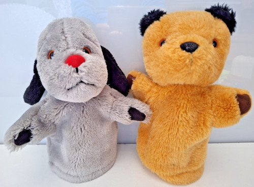 Sooty and sweep hand puppets - sooty,