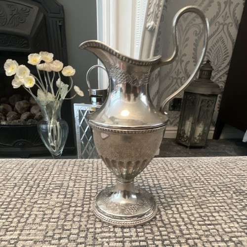 Antique silver plate repousse - silver,