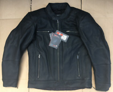 RST Interstate 3 Mens Black Leather Motorcycle Jacket Size UK 38" chest (D59)