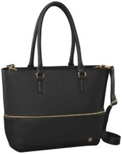 Wenger Handbag Eva Expandable Tote Bag with Removable 13" Laptop Sleeve, Black