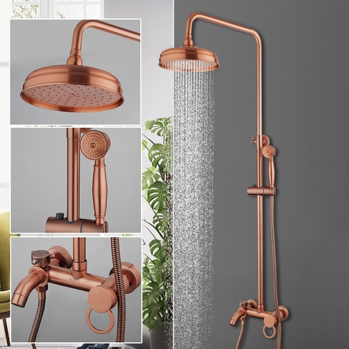 Antique copper bathroom shower - copper,