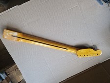 Guitar Neck 22fret Tele Style Black Headstock New Nut