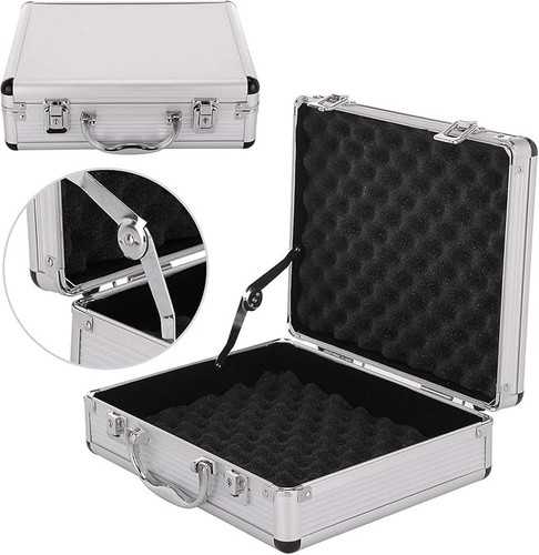 Aluminium pistol gun case - aluminium,